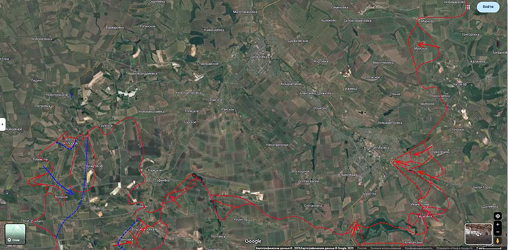 Наши части, зацепившись за юго-восточные и восточные окраины этого города, постепенно в него проникают по схеме Покровска