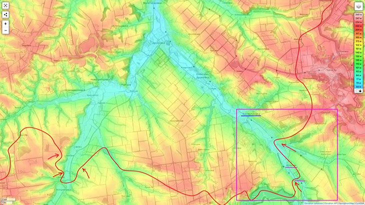 Наши части просачиваются через неплотные ряды противника в Константиновке
