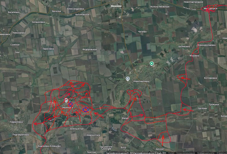 Продолжаются бои в Новопавловке и продвижение по лесополкам