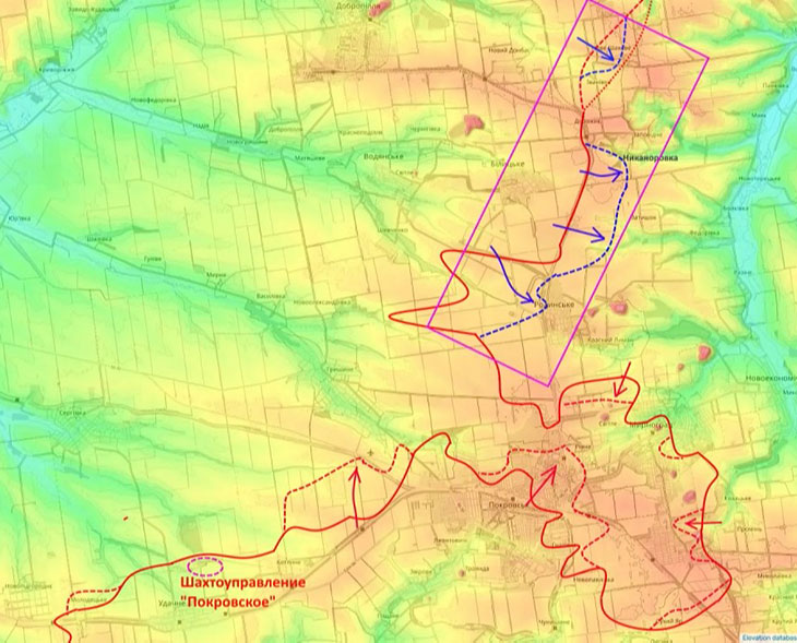 Противник продолжает свои атаки с целью прорваться и занять Родинское