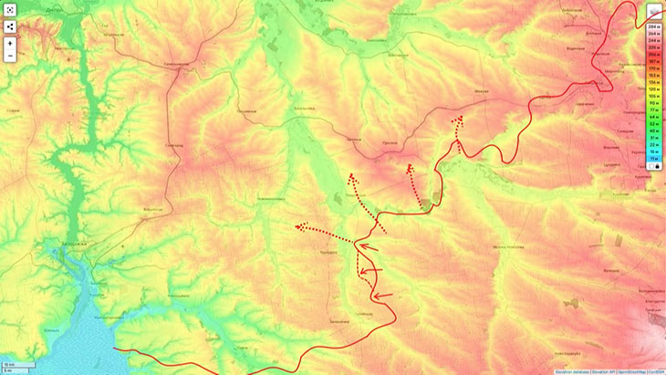 Скорее всего, мы попытаемся широким фронтом наступать в глубину Днепропетровской области