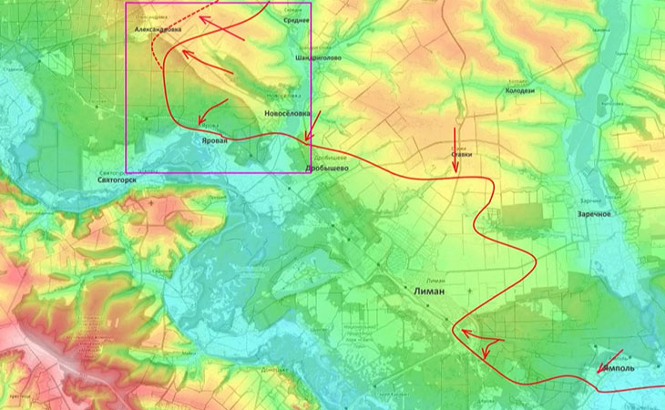 Основные наши усилия на Лиманском направлении сейчас сосредоточены в районе н.п. Ямполь, а также пытаемся взять Яровую