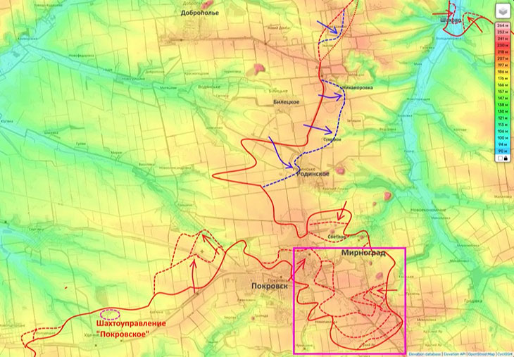 Завершается зачистка южной части Мирнограда