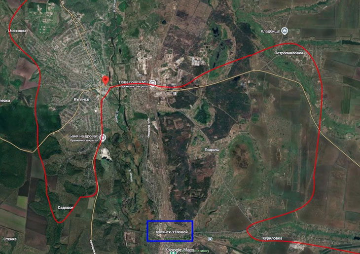 Противник через Купянск Узловой ввел в котел свои войска