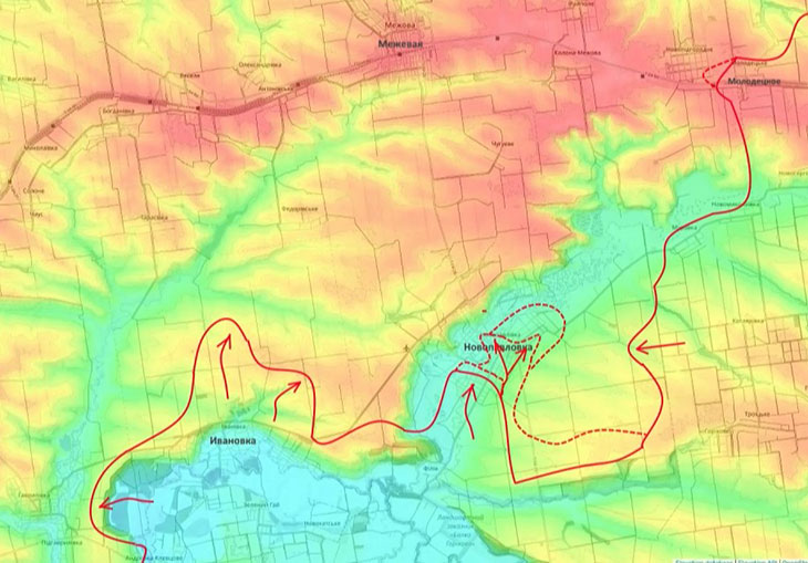 Противник пытается выбить наших штурмовиков из Новопавловки