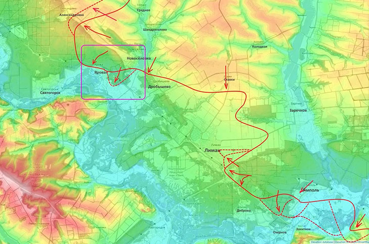 Наши бойцы переправились через железную дорогу, заняв полностью лесной массив восточнее Яровой