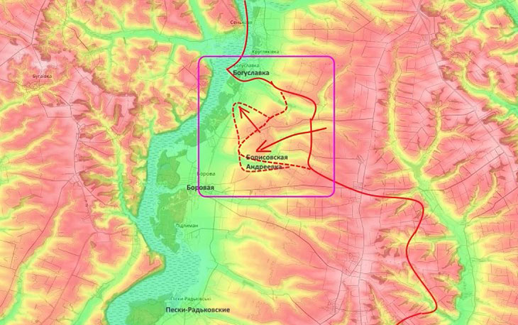 Борисовская и Андреевка полностью заняты нашими подразделениями