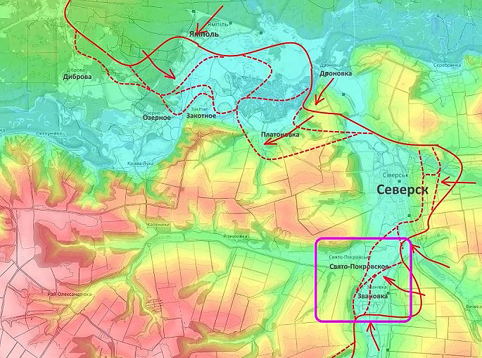 После того, как мы заняли Звановку, мы начали бои в Свято-Покровском