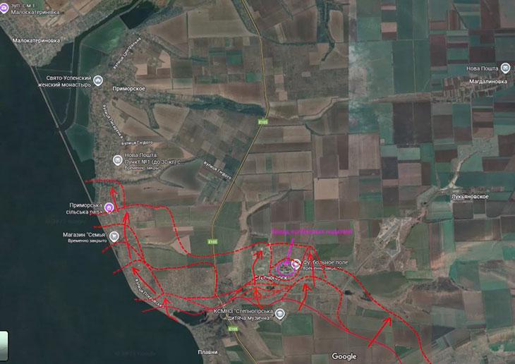 Мы сумели полностью окружить группировку противника в высотной застройке Степногорска (завод колбас)