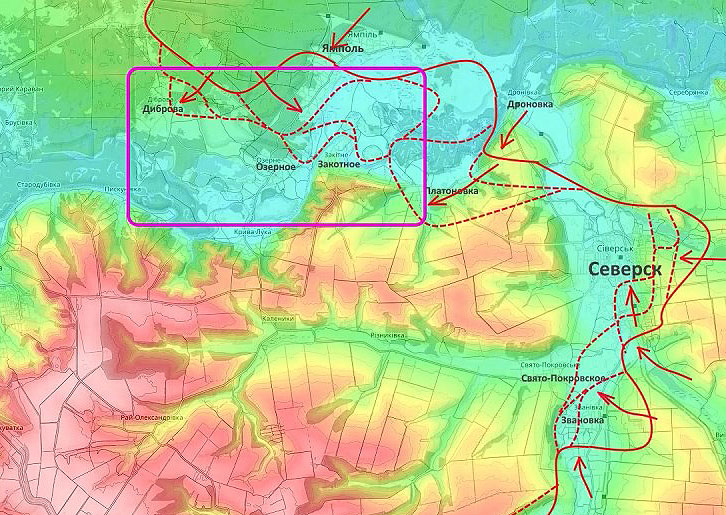 Идут бои за Диброво