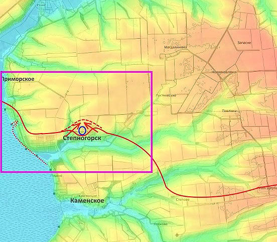 Мы сумели взять в окружение группировку ВСУ в центральной части Степногорска, в высотной застройке