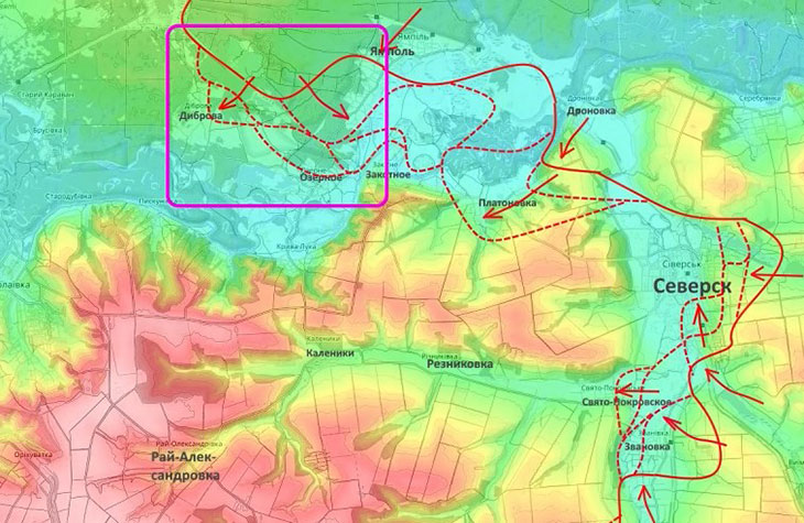 Начались бои за Озерное