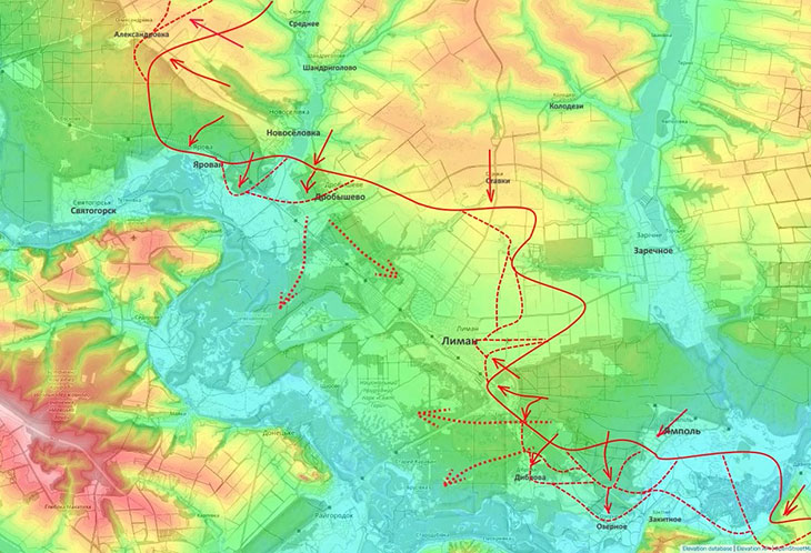 Если мы берем под свой контроль и Диброву, и Озерное, мы сможем выйти в тыл лиманской группировке противника и заходить в Лиман с юга