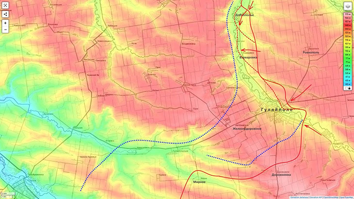 Основная линия обороны на западном берегу реки Ганчур