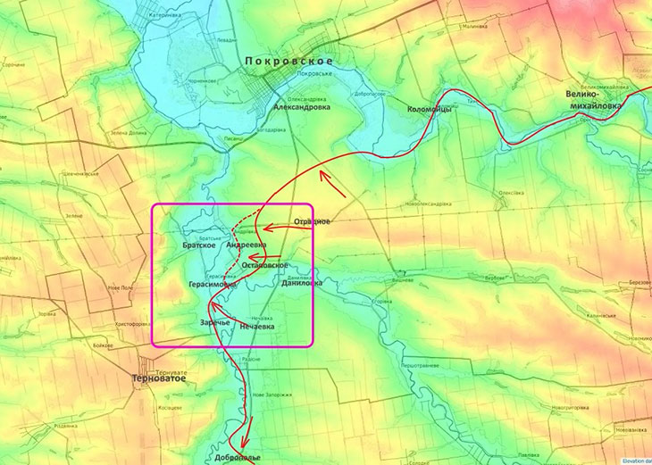 Наши войска продолжают интенсивные штурмовые действия по направлению к Братскому