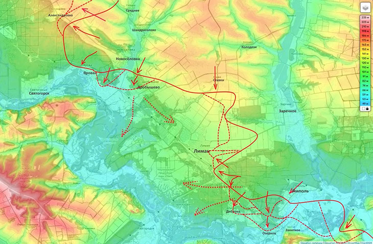 Наши части пытаются взять Диброву и Озерное