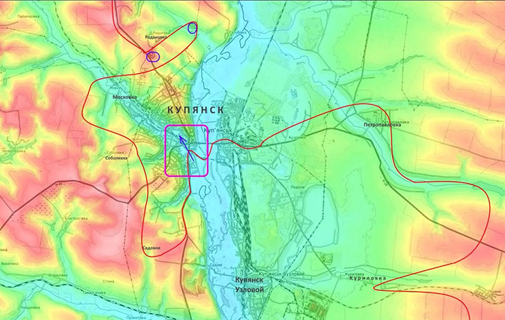 Бои в Купянске