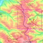 Водораздельный хребет,  по которому идет канал Северский Донец - Донбасс