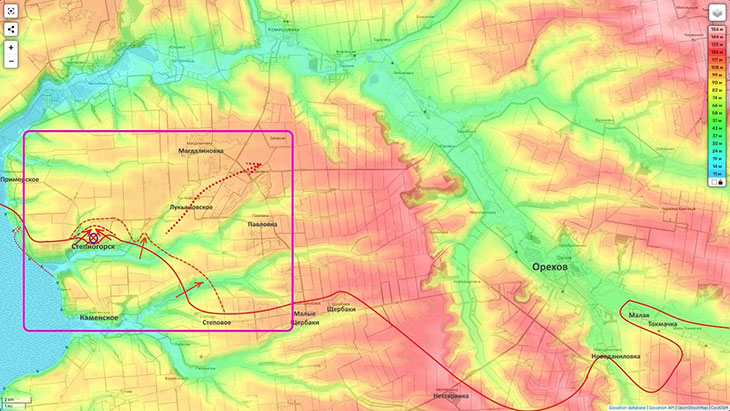 Группировка противника в Степногорске