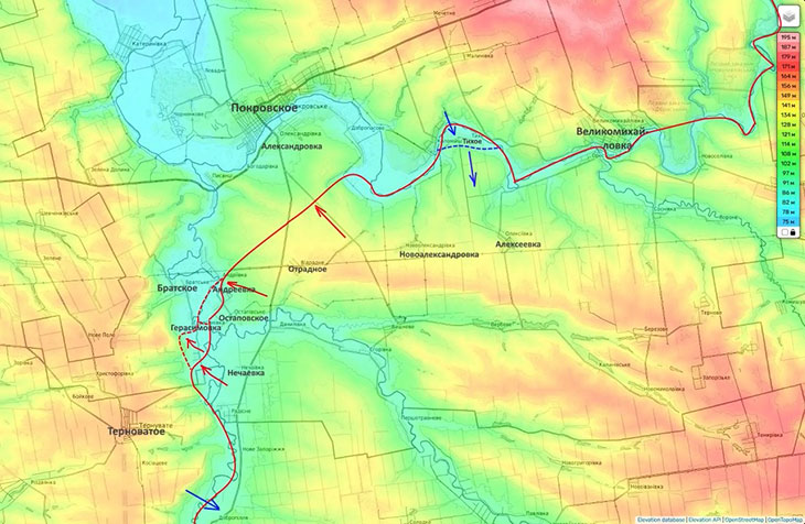 Противник пытается совершать вылазки ДРГ короткими атаками по направлению к Алексеевке и Новоалександровке
