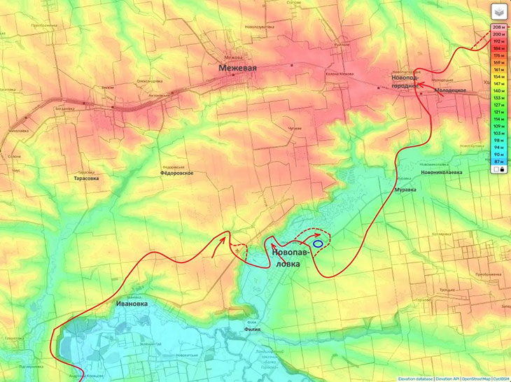 Противник в Новопавловке находится в котле