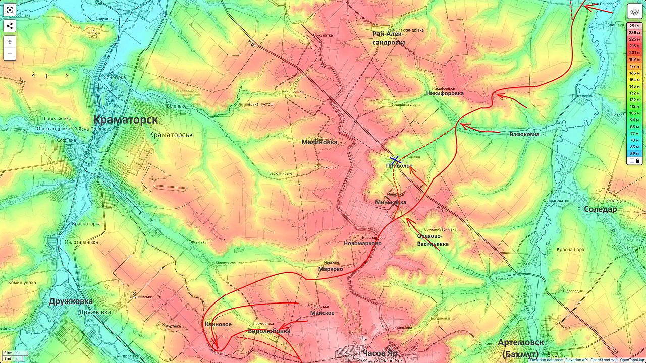 Наши подразделения уже вышли на южные окраины Приволья