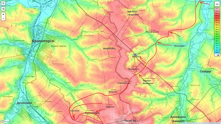 Подрыв дамбы в районе Приволья на Краматорском направлении дал свои результаты