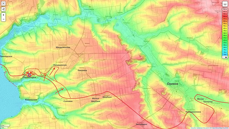 Группировка "Днепр" продолжает наступление на Лукьяновское