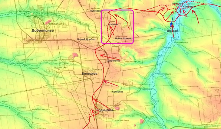 Бои за Софиевку и Вольное