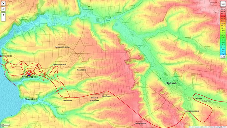 В районе Степногорска наши войска имеют тактические успехи