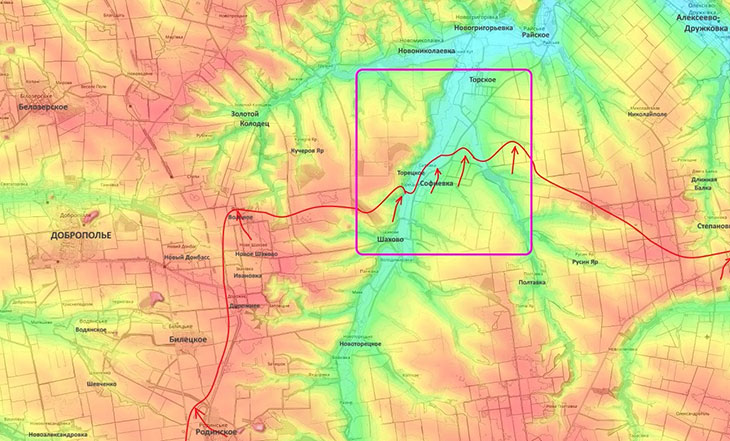 Наши подразделения уже довольно неплохо продвинулись от Шахова