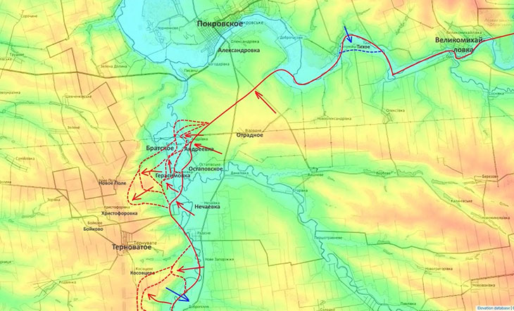 Продолжаем прогрызать оборону противника по направлению к Терноватому