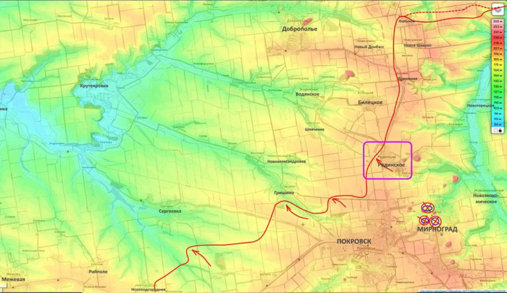 Наши подразделения после занятия Родинского движутся на Гришино все сильнее и напористее