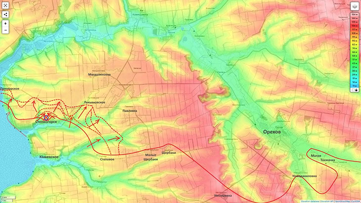 Наши войска развивают наступление с охватом ореховской группировки противника по направлению к Лукьяновскому, Павловке, Магдалиновке