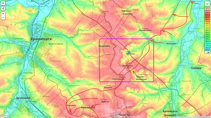 Краматорский участок фронта