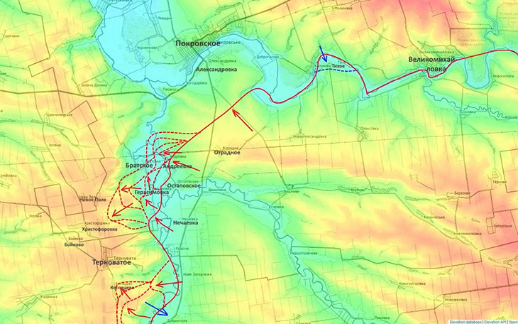 Наши войска атаковали Братское и пытаются прорваться к Терноватому как с севера, так и с юга