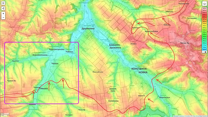 Противник пытается отбить хотя бы частично северную часть Софиевки и пытается не пустить нас в Торецкое