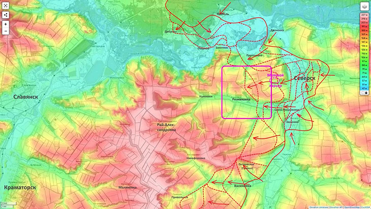 Общее движение на Рай-Александровку очевидно