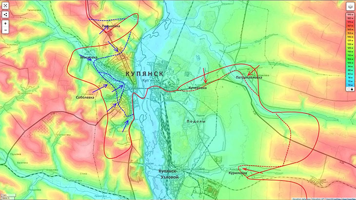 Бои в Купянске