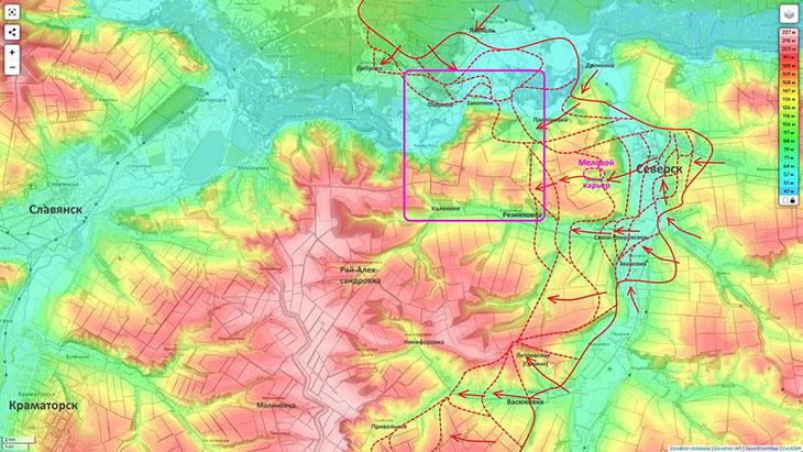 Продолжаются наши атакующие действия в Резниковке