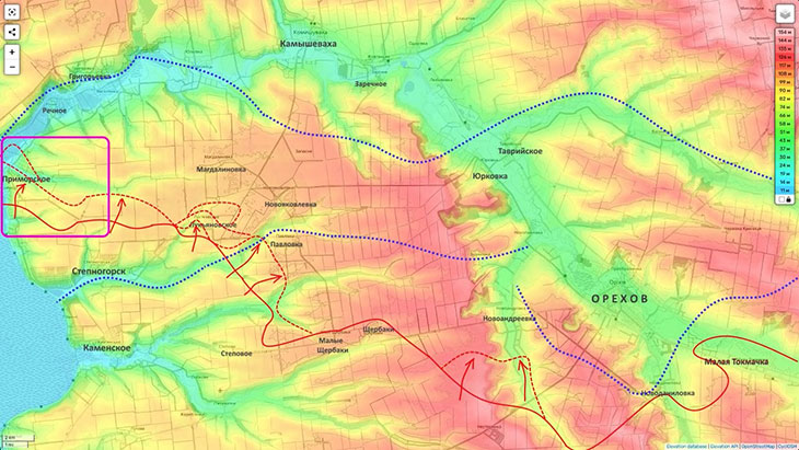 Сообщения о том, что мы полностью заняли Приморское, пока преждевременные, но все к этому идет