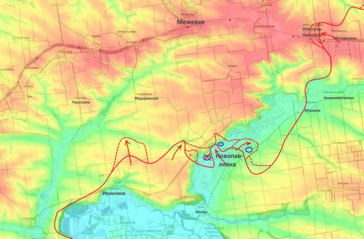 Движемся западнее Новопавловки к Тарасовке и Федоровскому