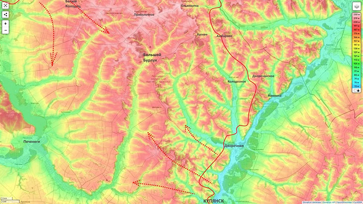 Цель - зажать Большой Бурлук в клещи с севера и юга