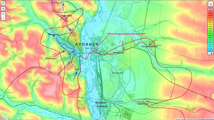 У противника есть успехи севернее Радьковки, у нас - в районе Куриловки