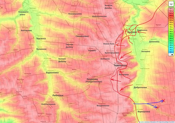 Наши подразделения заняли населенный пункт Прилуки и ведут бои в Терноватом