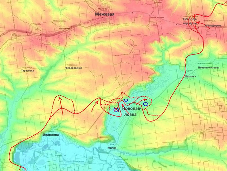 Есть тактические успехи в Новопавловке