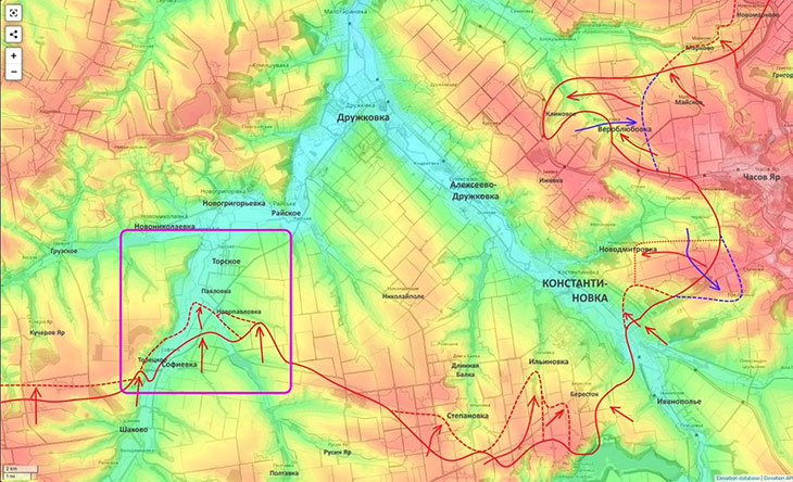 Нами заняты южные окраины населенного пункта Новопавловка