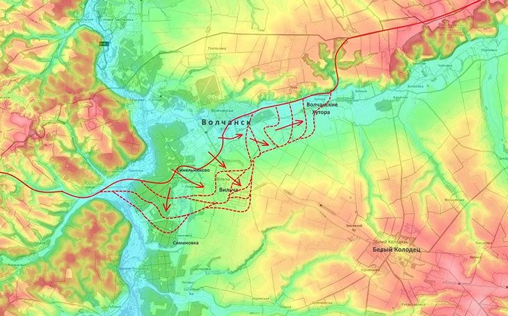 Волчанские Хутора по большей части уже под нашим контролем
