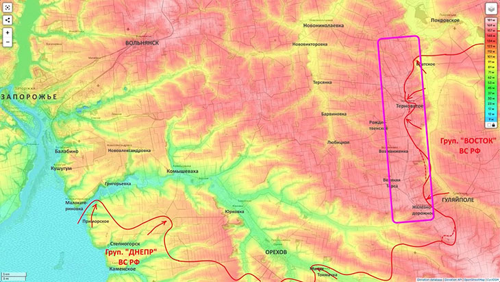 Наши подразделения очень эффективно и очень настойчиво атакуют водораздельную гряду, которая расположена западнее реки Ганчур