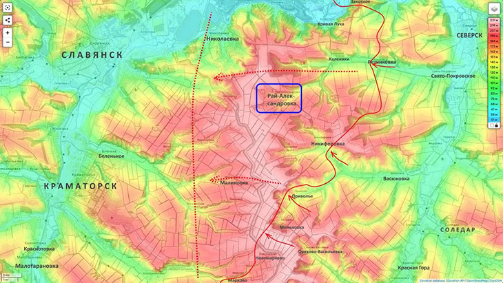 Задача - занять район Николаевка - Рай-Александровка - Малиновка